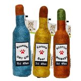 WaowPets Animal Products Bottle Toy, Köpek Oyuncağı, Kedi Oyuncağı, Peluş Oyuncak (Turkuaz - Sarı - Kahverengi)