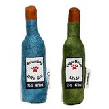 WaowPets Animal Products Bottle Toy, Köpek Oyuncağı, Kedi Oyuncağı, Peluş Oyuncak (Turkuaz - Yeşil)