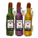 WaowPets Animal Products Bottle Toy, Köpek Oyuncağı, Kedi Oyuncağı, Peluş Oyuncak (Yeşil - Lila - Sarı)