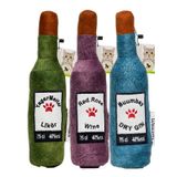WaowPets Animal Products Bottle Toy, Köpek Oyuncağı, Kedi Oyuncağı, Peluş Oyuncak (Yeşil - Lila - Turkuaz)