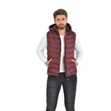 WAPP UNİSEX BORDO JEL DOLGU KAPÜŞONLU ŞİŞME YELEK XL t-44