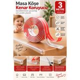 wappa 1 Adet 3 METRE Bebek Çocuk Masa Kenar Köşe Koruyucu 1 Adet 3 METRE
