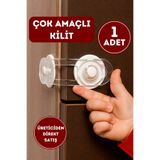 WAPPA 1 ADET Güvenlik Emniyet Kilidi Çok Amaçlı Çekmece Dolap Fırın Buzdolabı Kilidi