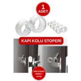 WAPPA 1 ADET Silikon Şeffaf Kapı Kolu Stoperi Kapı Kolu Tamponu, Kapı Durdurucu