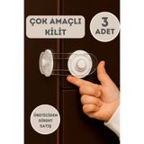 WAPPA 3 ADET Çok Amaçlı Kilit Dolap Çekmece Çok Amaçlı Emniyet Kilidi