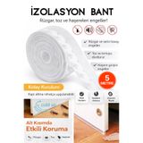 WAPPA 5 Metre Kendinden Yapışkanlı Kapı Ve Pencere Bandı Rüzgar, Toz, Ses,Böcek Geçirmez İzolasyon Bandı