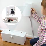 Wappa Baby Güç Şeridi Kapağı ve Çıkış Kapağı Kutusu - Etkili Bebek Proofs Güç Şeridi ve Elektrik Prizi. Patentli Çift Kilitli, Küçük Elleri ve Parmakları Korur