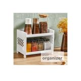 WAPPA Çift Katmanlı Self Organizer Depolama Rafı Çok Fonksiyonlu Masaüstü Raf Plastik