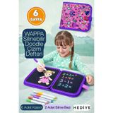 WAPPA Çocuk Çizim Tableti Doodle Silinebilir Çizim Defteri Karalama Defteri Eğitici Oyuncak