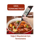 WAPPA Gıda Termometresi Yoğurt Mayalamak Için Termometre (süt,yoğurt,gıda,yemek Sıcaklık Ölçer )