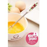 WAPPA Mini Kahve Çırpıcı Porselen Saplı Süt Yumurta Çırpıcı 19 Cm Desenli