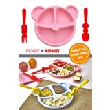WAPPA Tabak Çatal Kaşık Seti 3'lü Mama Ve Yemek Seti Tabak Kaşık Çatal Takımı