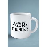 War Thunder Oyun Baskılı Kupa Bardak Çift Taraflı Baskı Kişiye Özel Beyaz Model 1