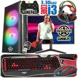 Warbox Papel I3 3.30GHZ 16GB Ram 240GB SSD 250GB HDD R7 240-4GB E.kartı 20" Monitör Masaüstü Bilgisayar