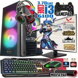 Warbox Venüs I3 6100 TURBO:3.70GHZ 16GB Ram 256GB SSD 250GB HDD R7 240 4gb E.kartı 22" Monitör Masaüstü Bilgisayar
