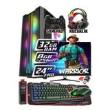 WARBOX WARRİOR 24" Monitör i5 4570s 32gb Ram 256gb Ssd 250gb Hdd RX 580-8gb E.kartı Gaming Takım Bilgisayar
