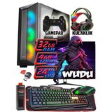 Warbox Wudu 24" Monitör İ3 9100 16Gb Ram 256Gb Ssd 250Gb Hdd Rx580 8Gb Ddr5 E.kartı Gaming Takım Pc