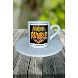 Warcraft Rumble Mobil Oyun Baskılı Türk Kahvesi Fincanı Tabaklı Kişiye Özel Model 2