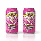 Warheads Sour Watermelon Soda - Ekşi Karpuz Aromalı Gazlı Içecek 330ML (2 Adet)