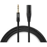 Warm Audio Premium XLR -TRS Kablo (1.8 m) | (PREM XLRM-TRSM-6) XLR (Erkek) - TRS (Erkek) Mikrofon / Aktif Hoparlör kablo (Gotham Ka