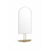 Warm Design Antik Altın Metal Çerçeveli Raflı Duvar Aynası Antik Altın