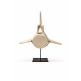 Warm Design Beyaz-Siyah Balina Masaüstü Dekor Obje Modern Salon Konsol Raf Ofis Dekoru Beyaz-Siyah 70 x 57