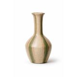 Warm Design Hand-Painted Terracotta Vazo Yeşil