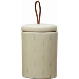 Warm Design Kapaklı ve Deri Askılı Kap - Renkli - 100 ml