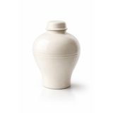 Warm Design Terra Cotta Dekoratif Vazo Büyük Boy Toprak Vazo Beyaz Modern Salon Sehpa Masa Üstü Ev Dekoru 38 cm Beyaz