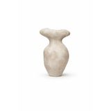 Warm Design Terracotta Gövde Şekilli Dekoratif Vazo Modern Bohem Salon Orta Sehpa Kadın Figürlü Şık Ev Dekoru Gri