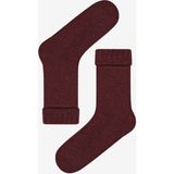 Warm Folded Bordo Soket Çorap