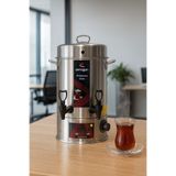 WARM WASSER 40 Bardak Çelik Çay Otomatı & Çay Makinesi - Semaver Açık rezistans