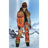 Warm Wild Snowboard Mont & Pantolon Takımı, Snowsea SS7892 Kar Mont & Pantolon Takımı - 11 - 12 Yaş - Sarı