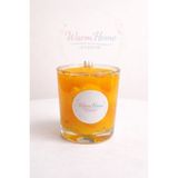 Warmhome Studio Mandalina Kokulu Jel Mum – 190CC | Dekoratif Citrus Mum