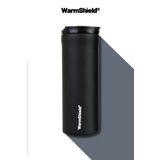WarmShield Mat Siyah Çift Katmanlı Paslanmaz Çelik Termos Bardak 400 ml ( Kahve Çay Termosu )