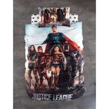 Warner Bros Justıce League Pamuk Tek Kişilik Nevresim Takımı - 160 x 220 cm - Renkli