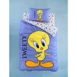 Warner Bros Looney Tunes Pamuk Tek Kişilik Nevresim Takımı - 160 x 220 cm - Renkli