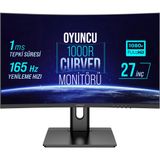 Warp WRP27-165-B 27 inç 165Hz 1ms Curved Oyuncu Monitörü