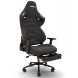 Warrior Kratos Jet Black - Ayak Uzatmalı Profesyonel Bilgisayar Sandalyesi