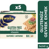 Wasa Glutensiz Gevrek Ekmek / Crispbread Gluten Free (Koli içi 5'li) - 1,2 kg