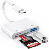 Wasachi USB C SD kart okuyucu, USB yüksek hızdan SD/mikro SD kart adaptörüne sahip hafıza kartı okuyucu, SD MicroSD USB 3 bağlantı noktası, iPhone 15 Pro Max, iPad Pro/Air/Mini, Mac, MacBook Pro/Air ve diğer