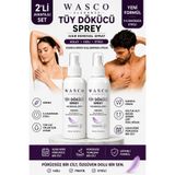 Wasco Elegance Tüy Dökücü Sprey 2 Adet x 100 ml – Kadın & Erkek Kullanıma Uygun – Tüm Vücut Kullanımına Uygun
