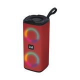 Washa Güneş Enerjisi Taşınabilir Mini Hoparlörler Bluetooth/radio - Kırmızı