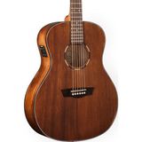 Washburn WLO12SE Woodline Serisi Elektro Akustik Gitar (Profesyonel - Orchestra Kasa) | Masif Maun Kapak