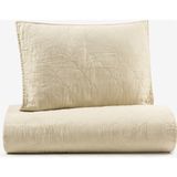 Washed Linen Kapitone 2'li Yastık Kılıfı Bej 50 x 70 - 50x70