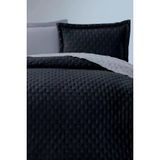 Washed Soft Cift Tarafli Cift Kisilik Yatak Ortusu Lacivert