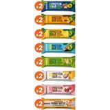 Waspco Protein Bar Karma Kutu 16 Adet 8 Çeşit Glutensiz Yüksek Lifli Atıştırmalık