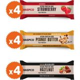 Waspco Vegan Protein Bar Karma Kutu 40g x 12 Adet 3 Çeşit Yüksek Lif ve Protein İçerir