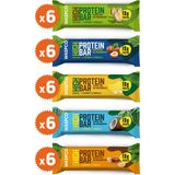Waspco Yüksek Protein Bar 50g Karma Kutu 30 Adet 5 Çeşit Glutensiz ve Koruyucusuz Atıştırmalık