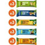 Waspco Yüksek Protein Bar Karma Kutu 50 G - 5 Çeşit - 15 Adet
